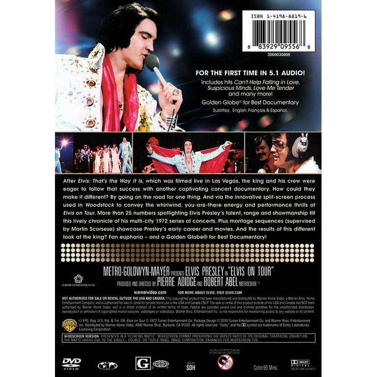Warner Home Video - Elvis Presley on Tour (DVD), Music