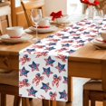 thumbnail image 5 of American Flag Table Runner 72 Inches, 250 Anniversary Freedom Veteran Day Firework Bed Runner Dresser Scarves Tabletop for Indoor Outdoor Parties/Ceremony/Banquet, 14" x 72", 5 of 9