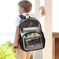 thumbnail image 7 of PVC Transparent Backpacks Clear Backpack for Travel and Outings Mushrooms and Glittering Stars, 7 of 7