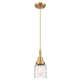 thumbnail image 2 of 447-1P-PN-G513 Innovations Lighting Bell - 1 Light Cord Hung Mini Pendant-11.13 Inch Tall and 5 Inch Wide-Polished Nickel Finish-Clear Deco Swirl, 2 of 7