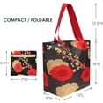 thumbnail image 2 of Wrapables Carryall Shopping Travel Tote Bag with Durable Ripstop Polyester - Foldable, Waterproof, and OEKO-TEX Certified, Large, Midnight Floral, 2 of 10