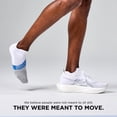 thumbnail image 6 of Feetures Elite Light Cushion No Show Tab Ankle Socks - Sport Sock with Targeted Compression - White Tide , Large (1 Pair), 6 of 7