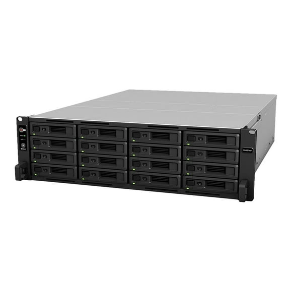 Synology RackStation RS4021xs+ - NAS server - 16 bays - rack-mountable - SATA 6Gb/s - RAID RAID 0, 1, 5, 6, 10, JBOD, 5 hot spare, 6 hot spare, 10 hot spare, 1 hot spare, RAID F1, F1 hot spare - RAM 16 GB - Gigabit Ethernet / 10 Gigabit Ethernet - iSCSI support - 3U