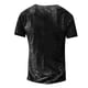 thumbnail image 3 of Men's T-shirt T-shirts Graphic Text Black Military Green Pool Dark Gray 3D Printing Street Casual Short Sleeve Button Down Printed Clothing Basic 3XL, 3 of 3