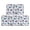 Baseballs and Helmets White Pattern, variant on Baseballs and Mom Letters White Anti Fatigue Kitchen Rugs Set Of 2, Non Slip Washable Decorative Floor Mats for Kitchen Sink Laundry, 17"x30" and 17"x47"