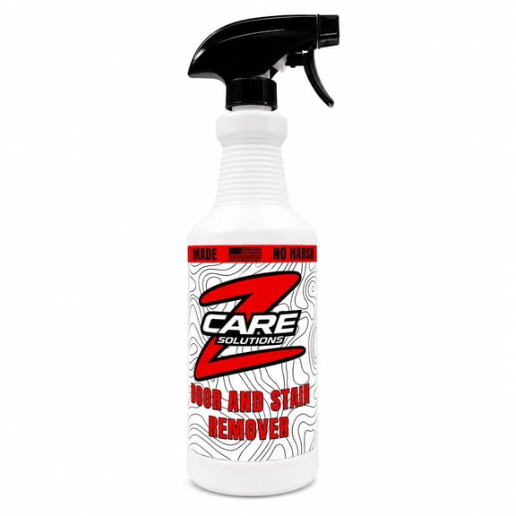 Z Care Solutions Odor and Stain Remover for Carpet, Upholstery, Fabric & Pet Accidents, Deep Cleaning Formula, 32oz