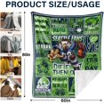 thumbnail image 6 of Football Blanket Gifts, Football Style Throw Blanket for Football Fans, Super Soft Cozy Football Flannel Blanket for Bedroom Living Room 80"x 60", 6 of 6