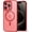 Red, variant on Transparent Magnetic Case Designed for Apple iPhone 12 Clear Magnetic Case for Rugged Shockproof Strong Magnetic Military Grade Drop Protection Phone Case for Apple iPhone 12, Navy