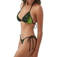 thumbnail image 2 of Gaeub Screaming Horror Art Print Women's Triangle Bikini,String Bikini Set,Two Piece Swimsuit Bathing Suits, 2 of 6