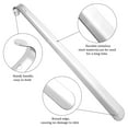 thumbnail image 4 of 3 Pcs Shoe Horn with Long Handle, 6.3/11.81/16.54 inches Stainless Steel Shoehorn with Hanging Hole and Grip, Shoe Horn for The Elderly, Shoe Horn for Back Pain Seniors Pregnancy, 4 of 8