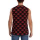 thumbnail image 4 of Balery Red Beautiful Lips Camisetas sin mangas para hombre, absorbe la humedad y protege contra el mal olor.-Small, 4 of 7