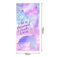 thumbnail image 4 of YAOMOBB Beach Towel Soft Mermaid Pattern Beach Towel Absorbent Microfiber Towel for Daily Use, 4 of 6