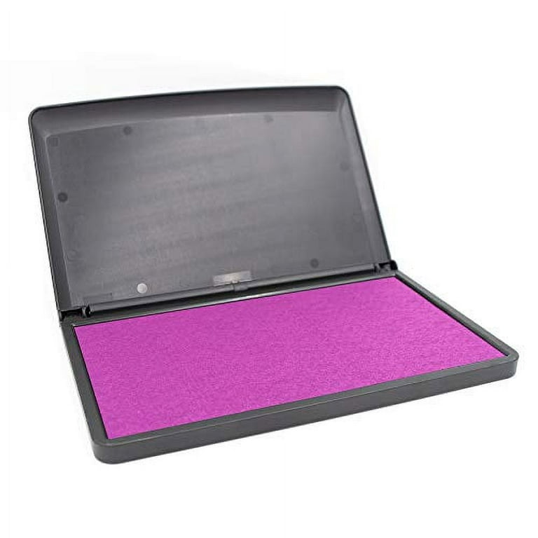 Extra Large Premium Pink Ink Stamp Pad - 5 by 7 - Quality Felt Pad
