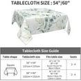 thumbnail image 6 of Spring Floral Tablecloth 60x60 Inch Square, Sage Green Leaves Table Cloth, Watercolor Eucalyptus Leaf Summer tablecloths Polyester Fabric Farmhouse Decorative for Spring Home Kitchen Dining Party, 6 of 6