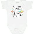 thumbnail image 3 of Inktastic Middle Sister- dots and arrow Girls Baby Bodysuit, 3 of 5