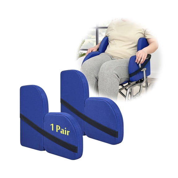 Wheelchair Side Support Cushions, Contoured Wedge Pads for Pressure Relief, Improved Posture & Comfort, Side Padding (1 Pair)