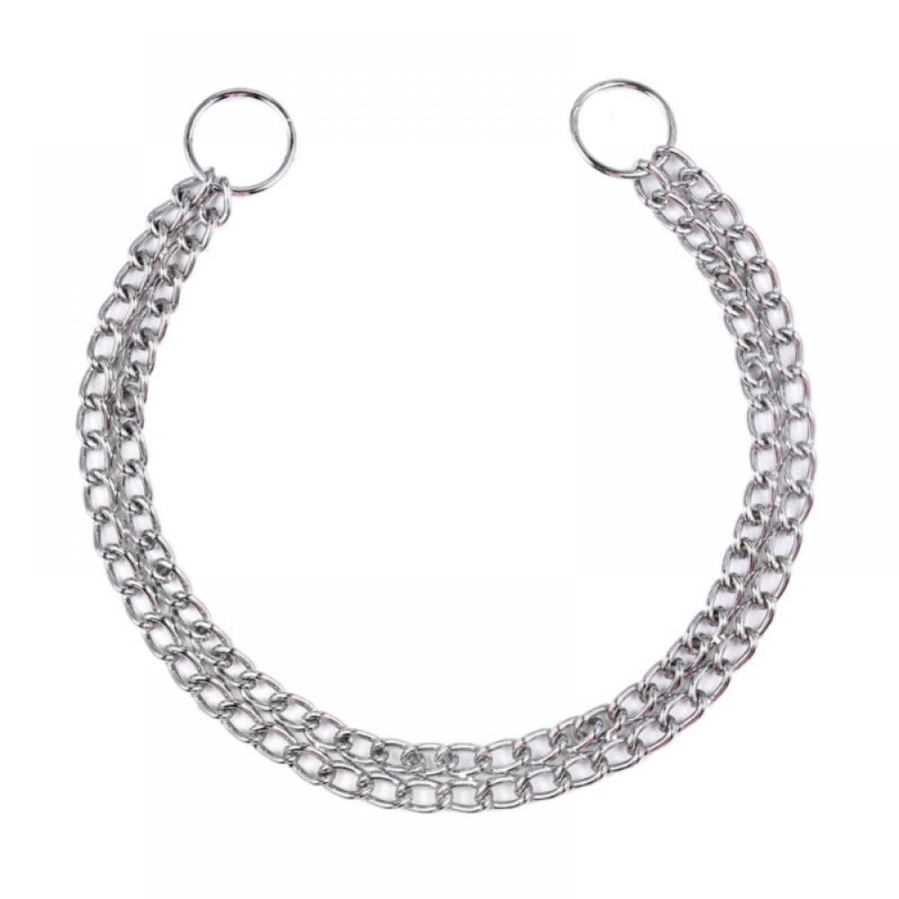 Shengshi Dog Chain Collar Pet Iron Metal Double Chain Row Neck Leash