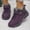 Wine, variant on YOUYEDIAN Sneakers for Women Winter Plush Fashion Platform Heel Comfy Boots Versatile Sport Hiking Ankle Shoes