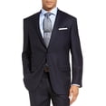 thumbnail image 4 of Hart Schaffner Marx Mens Chicago Classic Fit Worsted Wool 2 piece Suit Navy B4HP (46,Regular,41 in), 4 of 7
