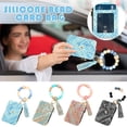 thumbnail image 1 of Leather Wallet Leather Wallet Keychain Compact Card Holder with Metal Clasp for Keys and Cash 1Pcs【A】 Rkxzt, 1 of 9