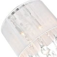 thumbnail image 5 of CWI Lighting Water Drop 4 Light Metal Flush Mount with Drum Shade in Chrome, 5 of 5