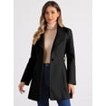 thumbnail image 2 of INSPIRE CHIC Manteau Trench Long Classique d'Hiver pour Femme à Col Montant avec Ceinture à Nouer, 2 of 7