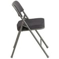 thumbnail image 4 of Pemberly Row Double Hinged Metal Folding Chair in Gray (Set of 2), 4 of 9