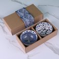 thumbnail image 2 of Japanese Style Ceramic Rice Bowl Assorted Designs Traditional Blue and White Pattern Underglazed Dinnerware Ideal For Dessert Snack Cereal Soup in Gift Box, 2 of 4