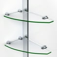 thumbnail image 5 of DreamLine Unidoor 51-52 in. W x 72 in. H Frameless Hinged Shower Door with Shelves in Chrome, 5 of 10
