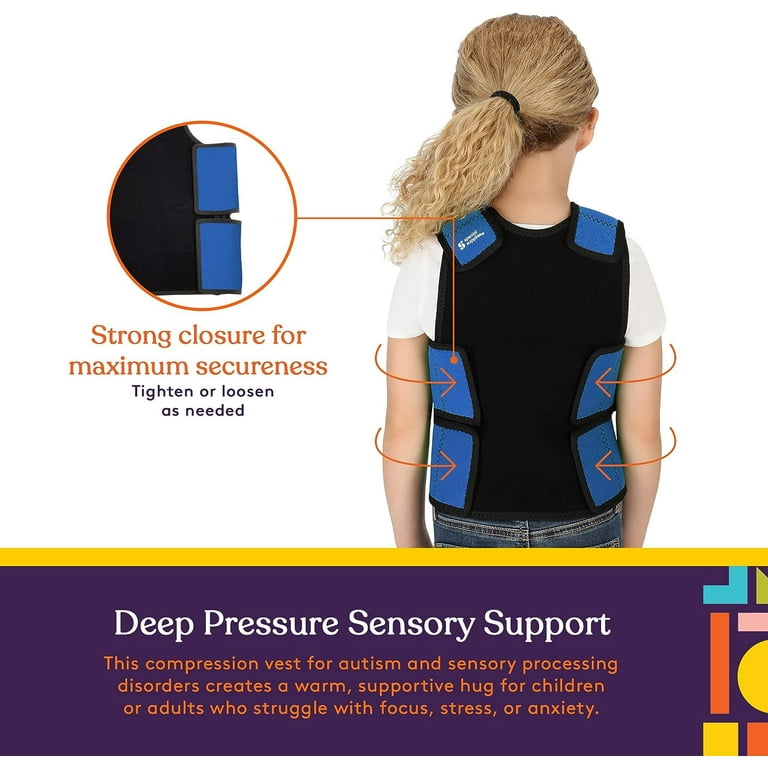 Special Supplies Sensory Compression Vest Deep Pressure Comfort for Autism,  Hyperactivity, Mood Processing Disorders, Breathable, Form-Fitting, Kids