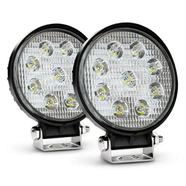 6Pcs 3inch LED Work Light Spot Round Pods Off-road Boat ATV Lamp Tractor Auto