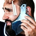 thumbnail image 2 of Plantilla transparente para moldear la barba de hombre. Plantillas para peines., 2 of 4
