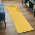 thumbnail image 3 of Runner Rugs 2x6 Ft, Yellow Golden Floral Non Slip Area Rugs for Kitchen Bedroom Entryway, Spring Summer Shiny Flowers Washable Carpet Runner Rug Floor Mats for Bedroom Home Decor, 3 of 8