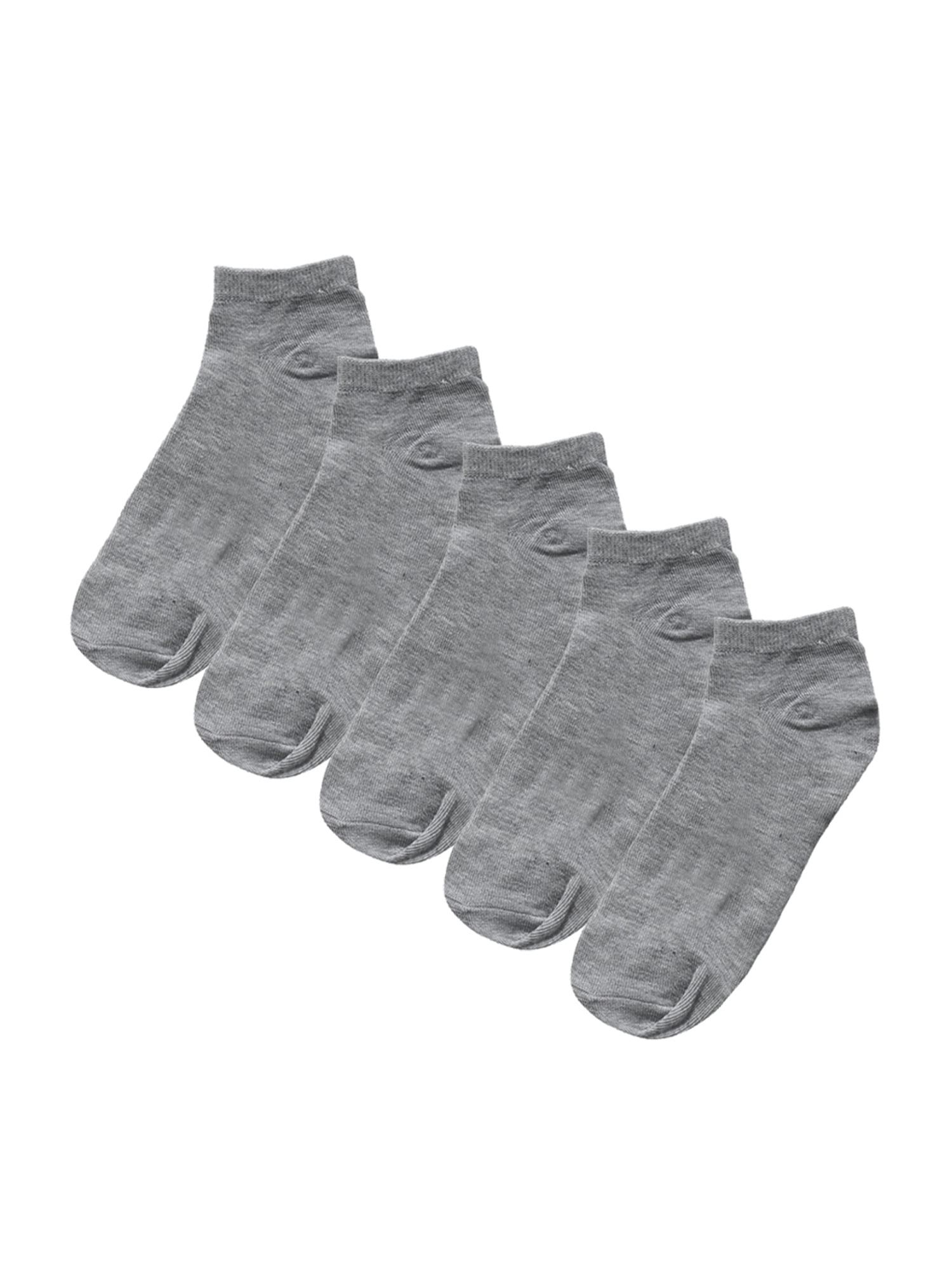 Unique Bargains Soft Cotton Athletic Ankle Socks 5Pack (Junior & Women