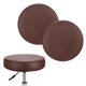 thumbnail image 1 of Uxcell 2-Pack Fundas Redondas para Taburetes de Bar, para Sillas de 12-14 Pulgadas, Fundas de Asiento PU Impermeables con Bandas Elásticas [Café], 1 of 1