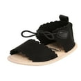 thumbnail image 4 of Baby Sandals Summer Baby Girls Solid Color Soft Sole Shoes, 4 of 6