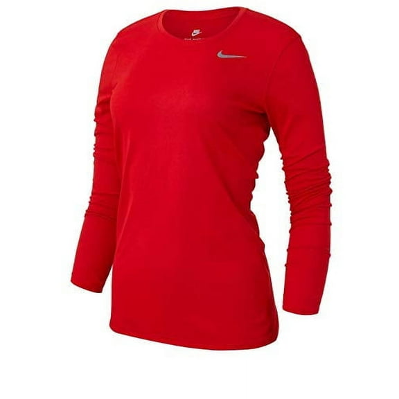 Nike Women's Legend L/S T SP20 TOP - University RED/University RED/Cool Grey