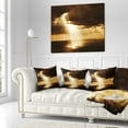 thumbnail image 2 of Designart Dramatic Sunset with Sunrays - Landscape Printed Throw Pillow - 16x16, 2 of 4