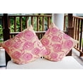 thumbnail image 3 of Simply Daisy 18" x 18" Vintage Pink Polyester Throw Pillow, 3 of 3