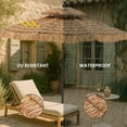 thumbnail image 6 of COSIEST 9FT Thatched Tiki Straw Outdoor Beach Umbrella(No Base), 6 of 8