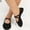 Black, variant on ZEUSD Kid Adult Canvas Soft Ballet Dance Shoes Pointe Dancing Gymnastics Slippers