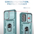 thumbnail image 5 of Dteck for Samsung Galaxy A54 5G Case, Built-in Slide Camera Lens Cover, Heavy Duty Shockproof Hybrid Rugged Protective Phone Cover, Built in Finger Ring Stable Holder Kickstand,Mint+Green, 5 of 11