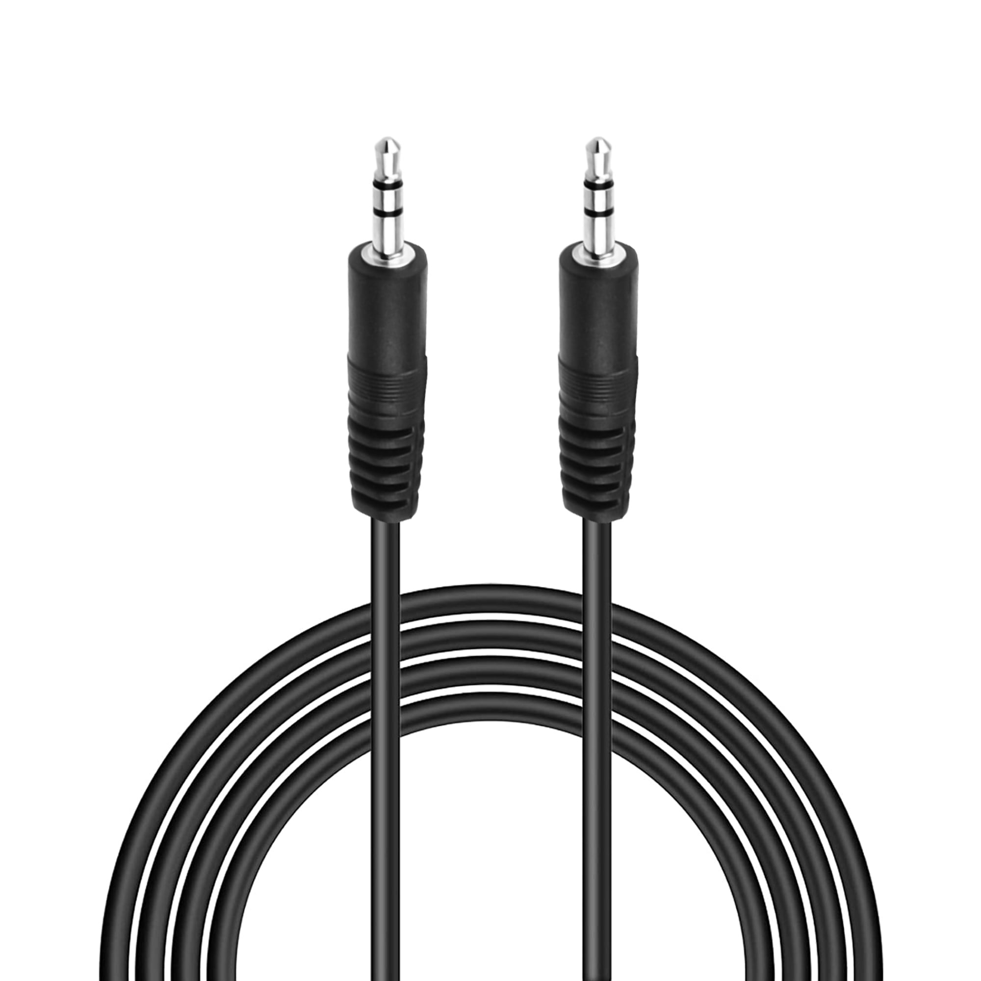 FITE ON 6ft Black 3.5mm 1/8" Audio Cable AUX Cord Compatible with Sony SRS-BTM8 BC SRS-BTM30 B Wireless Speaker