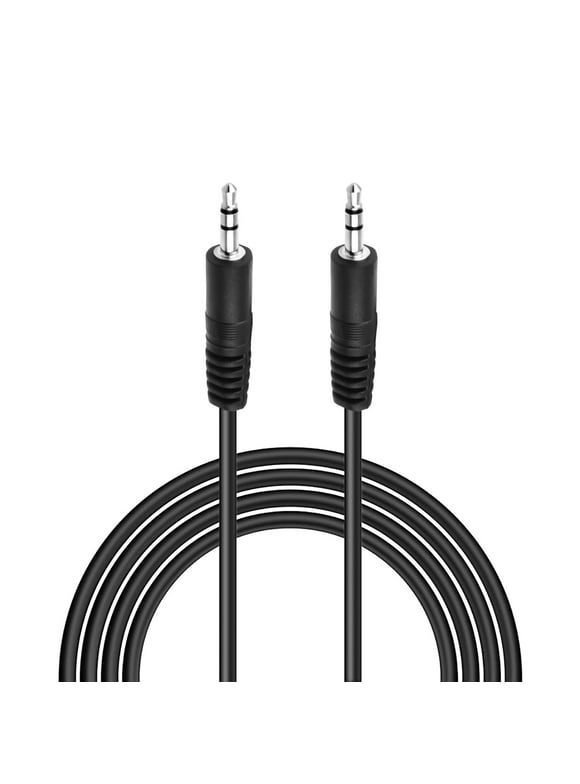 FITE ON 6ft Black 3.5mm 1/8" Audio Cable AUX-In Cord Lead Compatible with Able Planet IR210T IR310TM Headphone