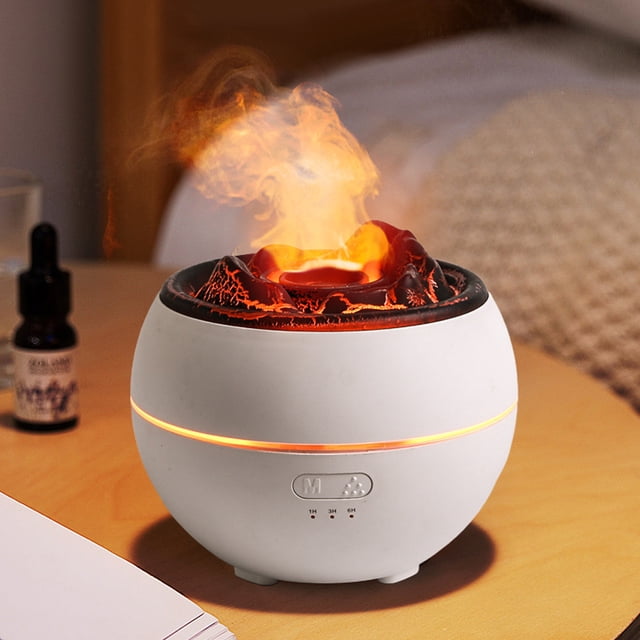 Difusor de aroma de llama Máquina de aromaterapia de llama de atomización ultrasónica para dormitorio Hugtrwg Para estrenar