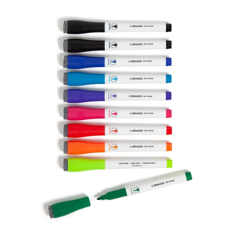 U Brands Dry Erase Markers, 10 Count Assorted Colors photo 4