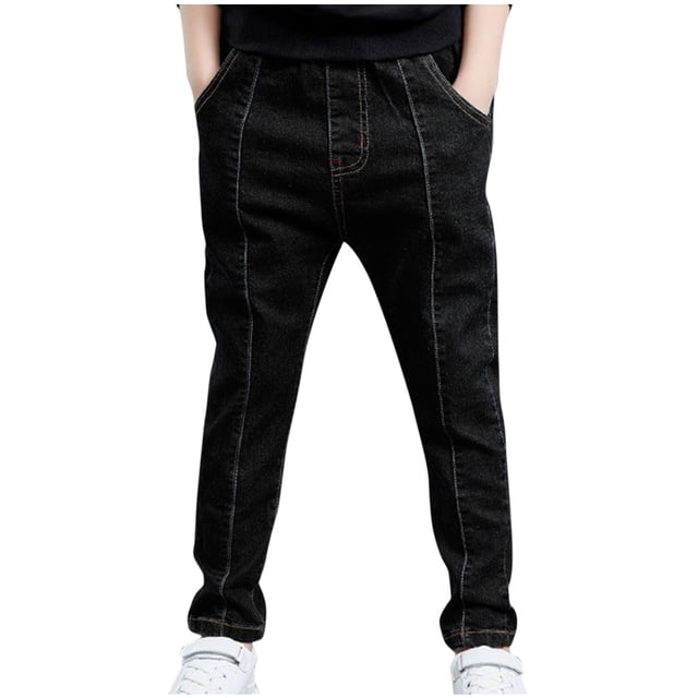 Odeerbi 3-11 Años Niños Skinny Jeans Cute Slim Denim Pantalones Handsome Loose Casual Outerwear Cowboy Pantalones