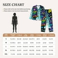 thumbnail image 4 of Salouo New York City Pattern Women's Pajamas Set Long Sleeve Button Down Sleepwear Soft Pj Lounge Sets for women 2 Piece Pjs Set with Long Pants-XX-Large, 4 of 7