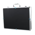 thumbnail image 3 of Yinanstore Hard Shell Carrying Case Shockproof Buckle Closure Cordless Microphone Protection Box for Business Outdoor Activity Party KTV black, 3 of 8