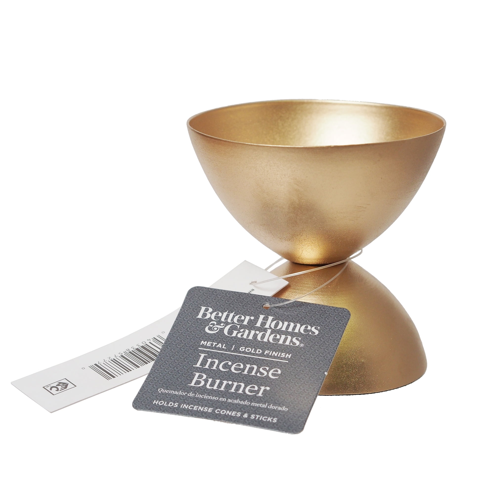 Better Homes & Gardens Metal Gold Incense Burner